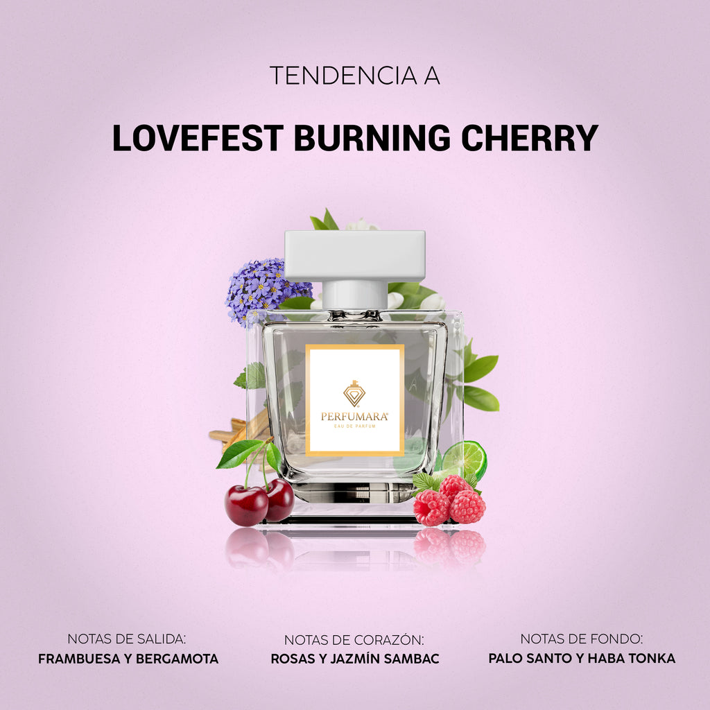 Tendencia  a ULove fest burning cherry